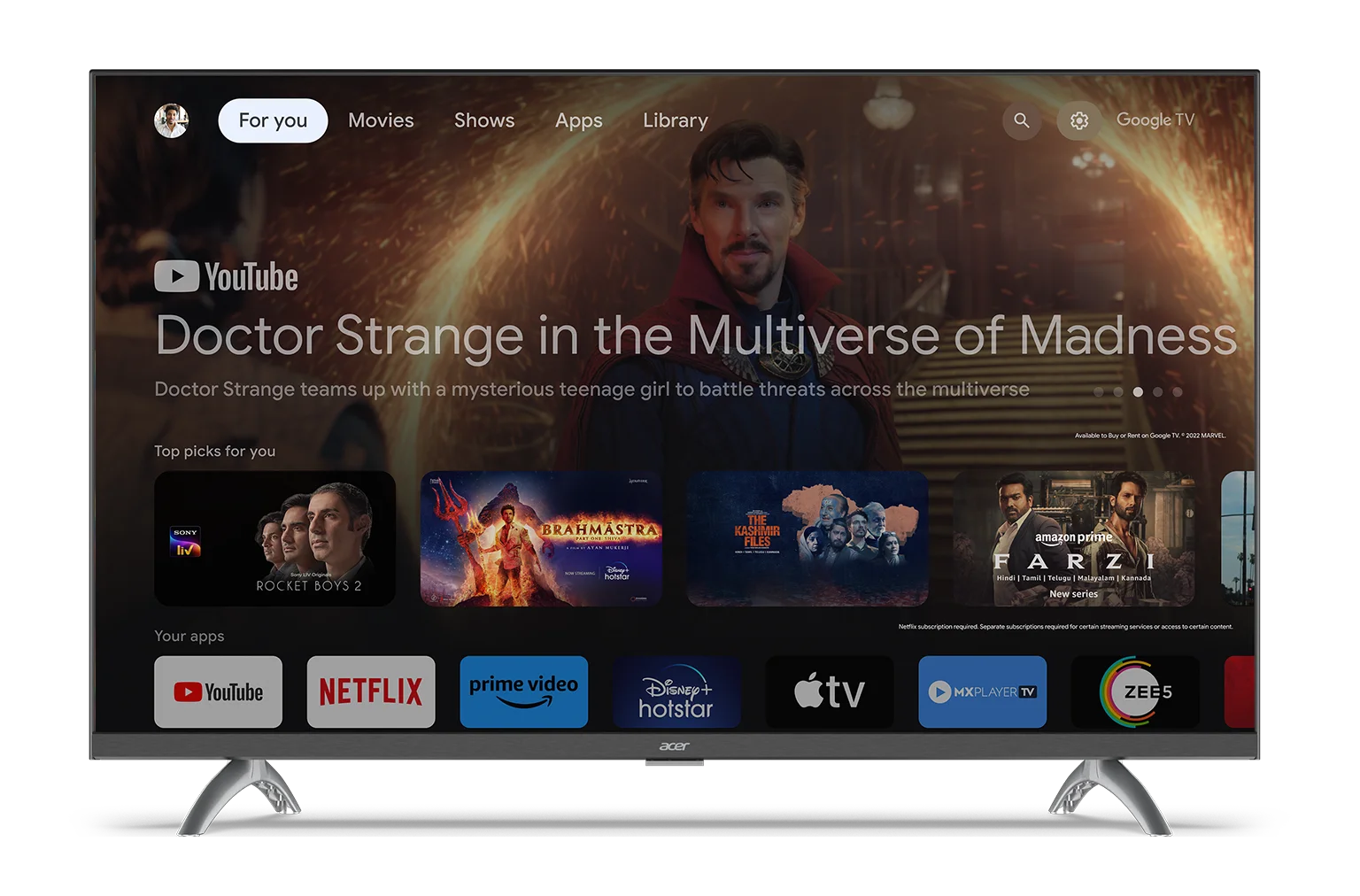 Acer TV India | Google TV | Indkal